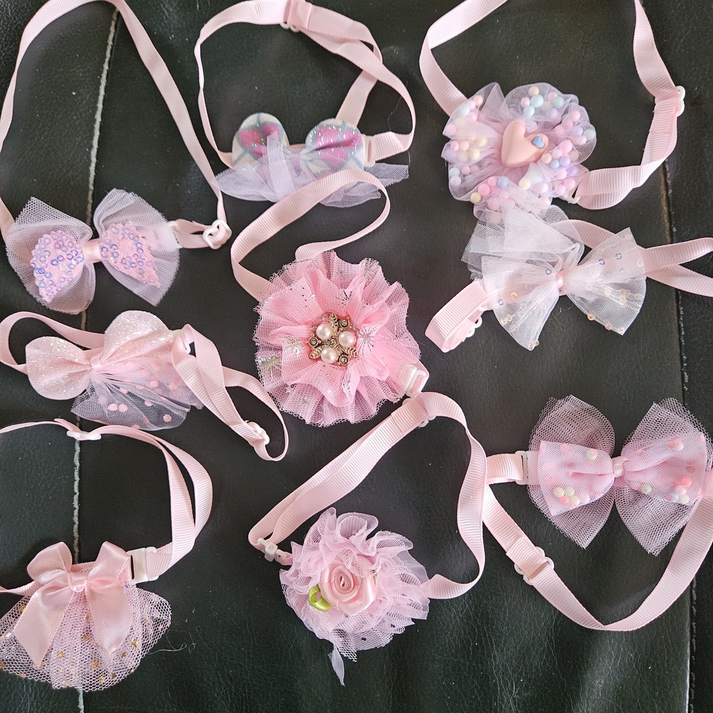 Pink Puppy Hair Accessories Set